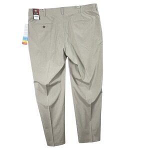 Pro Tour Cool Play, Motion Mens Golf Pants Khaki Heather Flat Front 40" X 32"